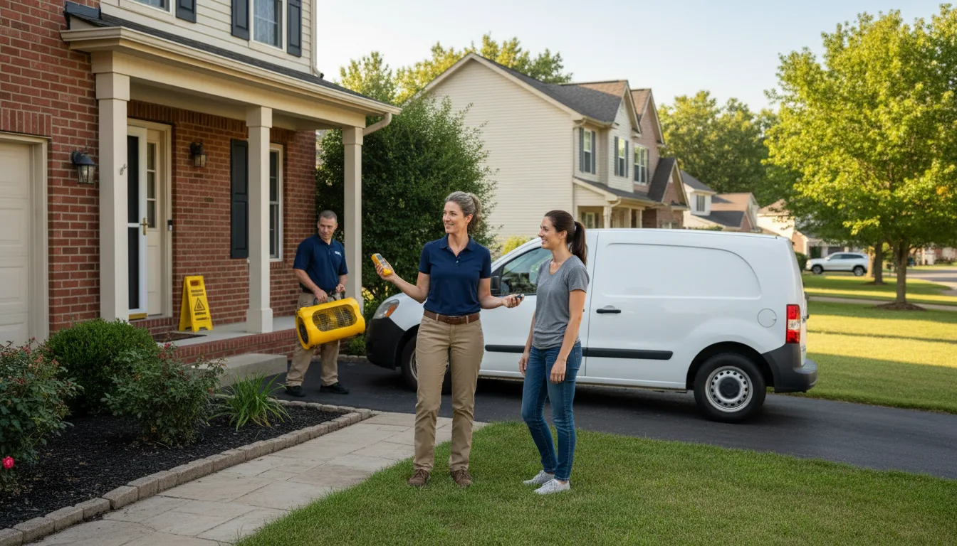 Water restoration image for Dehumidification And Cleanup Services in Kirby, OH